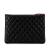 Chanel AB Chanel Black Caviar Leather Leather Medium Quilted Caviar O Case Clutch Italy