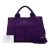 Prada B Prada Purple Canvas Fabric Small Canapa Logo Satchel Italy