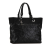 Chanel AB Chanel Black Coated Canvas Fabric Large Paris Biarritz Tote Italy