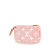 Louis Vuitton A Louis Vuitton Pink Denim Fabric Micro Monogram Jacquard Pochette Accessoires France