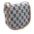 Celine AB Celine Blue Navy with Brown Canvas Fabric Mini Triomphe and Calfskin Besace Crossbody Italy