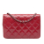 Chanel B Chanel Red Goatskin Leather Paris Dallas CC Patent Wallet on Chain Italy