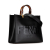 Fendi B Fendi Black Calf Leather Medium Sunshine Shopper Tote Italy