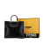 Fendi B Fendi Black Calf Leather Medium Sunshine Shopper Tote Italy