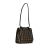 Fendi AB Fendi Brown Canvas Fabric Zucca Shoulder Bag Italy