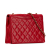 Chanel B Chanel Red Lambskin Leather Leather CC Quilted Lambskin Full Flap Italy