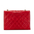 Chanel B Chanel Red Lambskin Leather Leather CC Quilted Lambskin Full Flap Italy