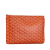 Goyard B Goyard Orange Coated Canvas Fabric Goyardine Senat MM France