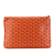 Goyard B Goyard Orange Coated Canvas Fabric Goyardine Senat MM France