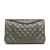 Chanel AB Chanel Gray Caviar Leather Leather Medium Classic Metallic Caviar Double Flap France