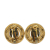 Chanel B Chanel Gold Gold Plated Metal CC Clip On Earrings France