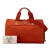 Hermès AB Hermès Orange Canvas Fabric Toile and Buffalo Skipper TouTou Pet Carrier France