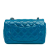 Chanel B Chanel Blue Aqua Patent Leather Leather Mini Rectangular Classic Patent Single Flap Italy