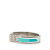 Hermès B Hermès Blue with Silver Enamel Other Wide Charniere Hinged Bangle France