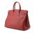 Hermès AB Hermès Red Dark Red Calf Leather Clemence Birkin Retourne 35 France