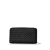 Bottega Veneta AB Bottega Veneta Black Calf Leather Intrecciato Zip Around Long Wallet Italy