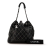 Chanel B Chanel Black Lambskin Leather Leather Large Lambskin Contrast Stitch Surpique Bucket Italy