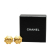 Chanel B Chanel Gold Gold Plated Metal CC Flower Clip On Earrings France