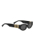 Miu Miu B Miu Miu Black N/a Plastic Round Tinted Sunglasses Italy