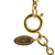 Chanel B Chanel Gold Gold Plated Metal CC Round and Rue Cambon Pendant Necklace France