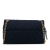 Chanel B Chanel Blue Navy Cotton Fabric CC Chevron Jersey Flap Italy