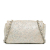 Chanel B Chanel Silver Calf Leather Mini Iridescent and Studded skin Flap France