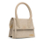 Jacquemus B Jacquemus Brown Beige Canvas Fabric Le Grand Chiquito Bag Italy