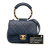 Chanel AB Chanel Blue Dark Blue Lambskin Leather Leather Small In The Loop Flap Italy