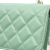 Chanel Green CC Quilted Lambskin Top Handle Phone Holder with Chain France