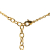 Louis Vuitton AB Louis Vuitton Gold Gold Plated Metal Essential V Necklace Italy