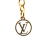 Louis Vuitton AB Louis Vuitton Gold Gold Plated Metal Essential V Necklace Italy