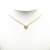 Louis Vuitton AB Louis Vuitton Gold Gold Plated Metal Essential V Necklace Italy