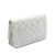 Chanel AB Chanel White Pearl Lambskin Leather Leather Quilted Iridescent Lambskin Wallet on Chain France