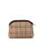 Burberry B Burberry Brown Beige Canvas Fabric Haymarket Check Clutch United Kingdom