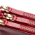 Celine B Celine Red Calf Leather Large Trio Crossbody Bag Italy