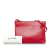 Celine B Celine Red Calf Leather Large Trio Crossbody Bag Italy