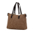 Fendi B Fendi Brown Light Brown Canvas Fabric Zucchino Tote Italy