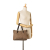 Fendi B Fendi Brown Light Brown Canvas Fabric Zucchino Tote Italy