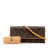 Louis Vuitton B Louis Vuitton Brown Monogram Canvas Canvas Monogram Pochette Twin GM France