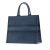 Christian Dior AB Dior Blue Denim Fabric Large Oblique Book Tote Italy