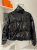 Michael Kors black sequined down jacket