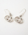 Gucci Interlocking 925 6.8g Silver Earrings