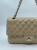 Chanel Beige Leather Chanel Medium Flap Bag