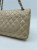 Chanel Beige Leather Chanel Medium Flap Bag