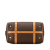 Celine B Celine Brown Coated Canvas Fabric Macadam Boston Bag Italy