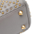 Christian Dior B Dior Gray Lambskin Leather Leather Small Lambskin Cannage Studded Supple Lady Dior Italy