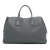 Prada AB Prada Gray Calf Leather Vitello Daino Travel Bag Italy