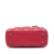 Christian Dior AB Dior Red Lambskin Leather Leather Mini Lambskin Cannage Lady Dior Italy