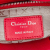 Christian Dior AB Dior Red Lambskin Leather Leather Mini Lambskin Cannage Lady Dior Italy