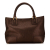 Loewe B LOEWE Brown Bronze Calf Leather Fusta Tote Spain